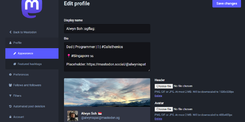 Generating a Token on Mastodon
